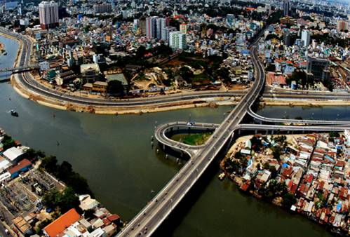 Cầu Nguyễn Văn Cừ kế nối Saigon mia