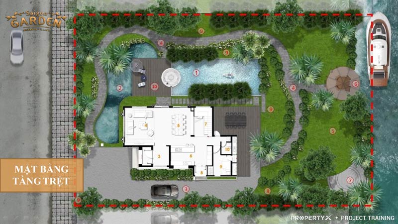 Mẫu thiết kế biệt thự Saigon Garden Riverside