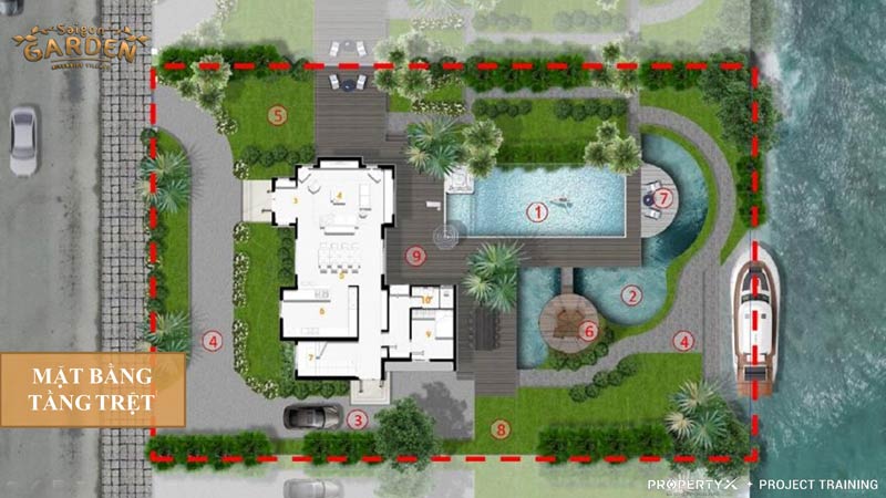 Mẫu thiết kế biệt thự Saigon Garden Riverside