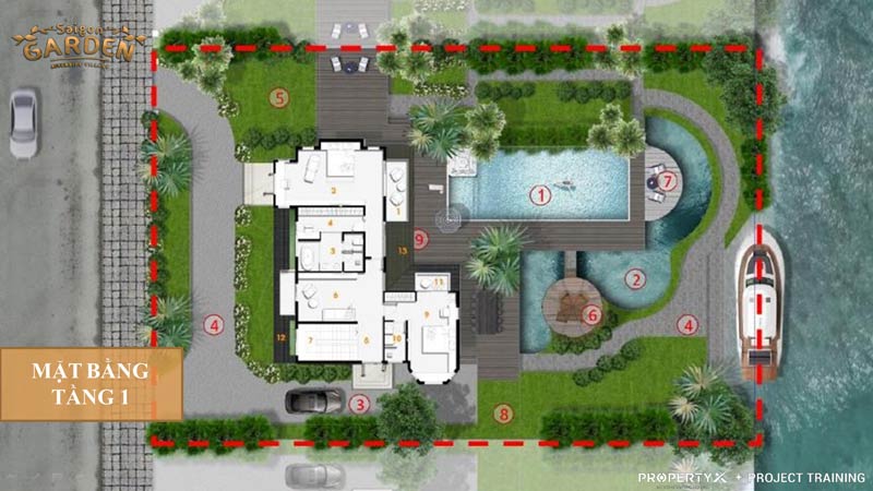 Mẫu thiết kế biệt thự Saigon Garden Riverside