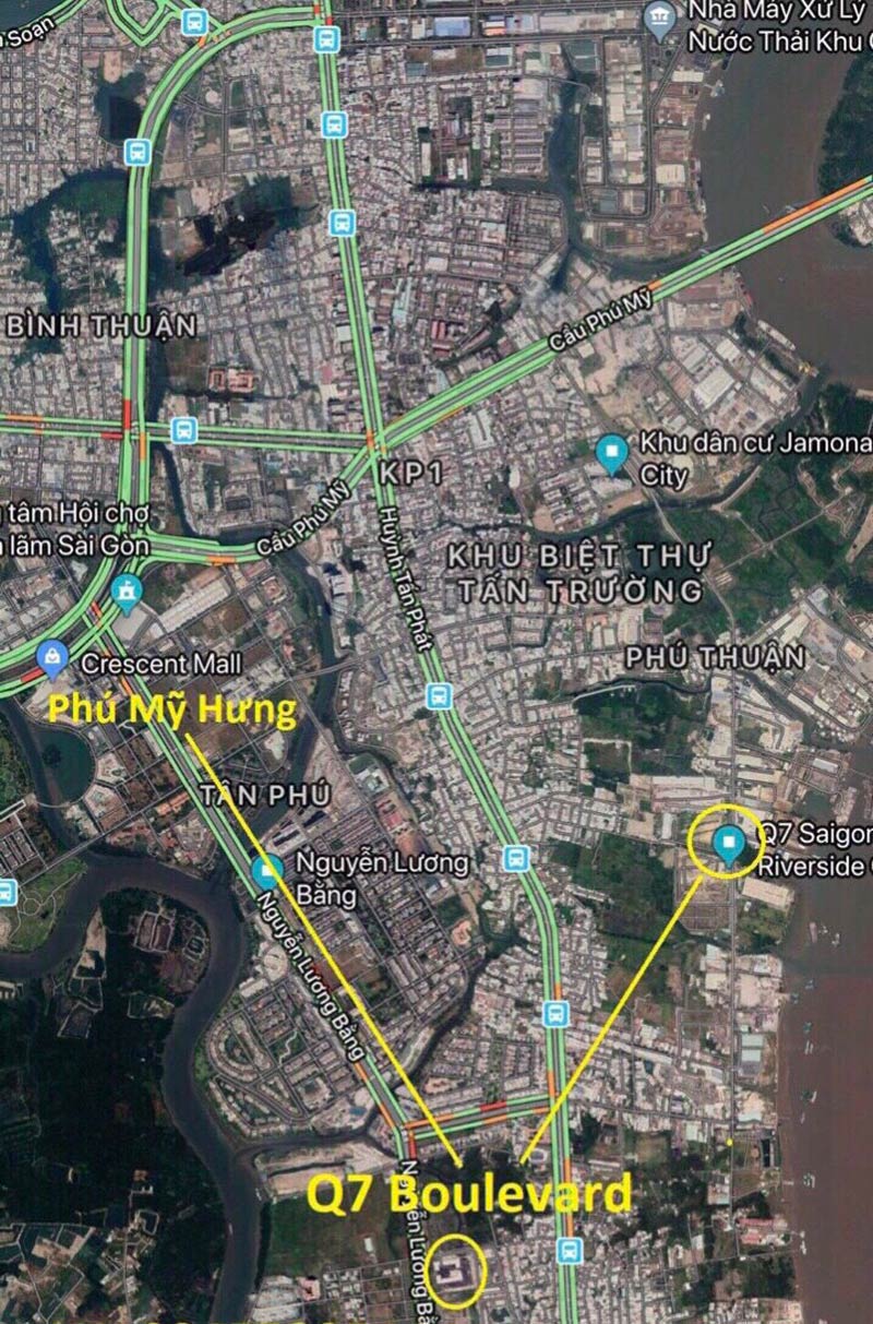 Vị trí căn hộ Q7 Boulevard