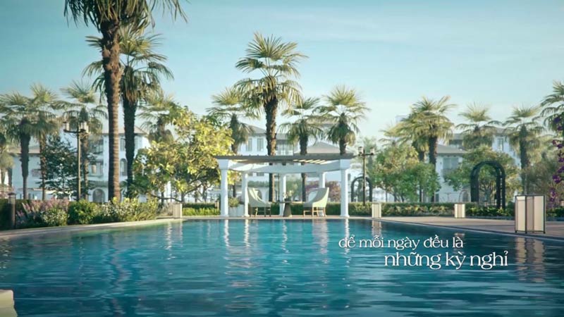 Phối cảnh biệt thự Saigon Garden Riverside Village