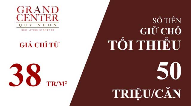 Bảng giá căn hộ Grand Center Nguyễn Tất Thành