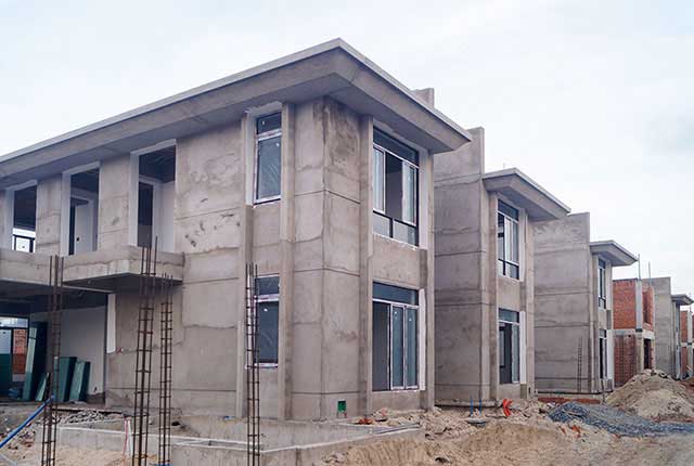 Công tác thi công cổng Villa khu F