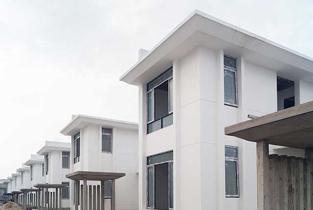 Công tác thi công cổng Villa khu L