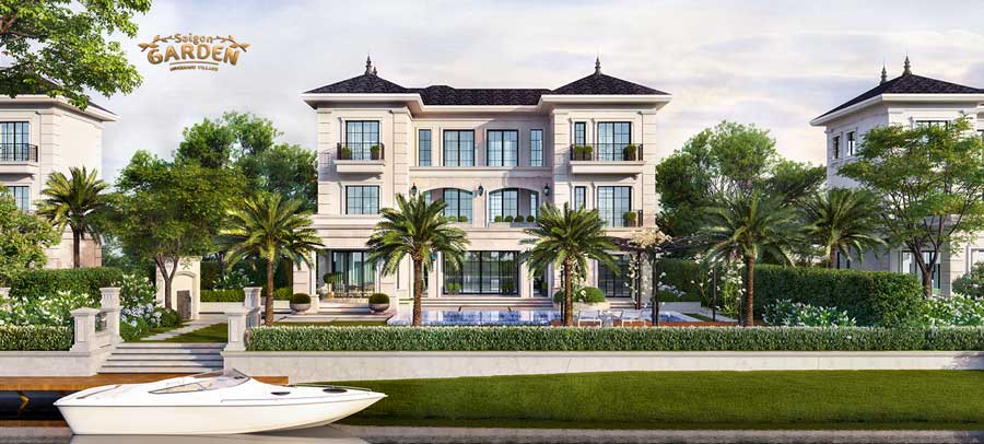 Phối cảnh biệt thự vườn Sài Gòn Garden Riverside Village