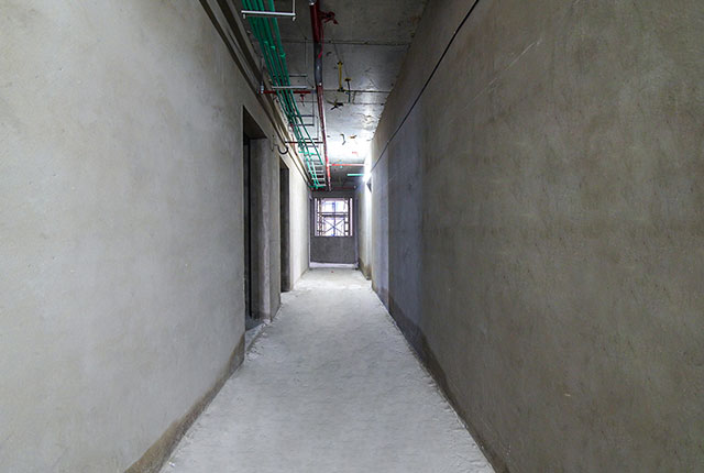 Tô tường hành lan căn hộ từ tầng 5 đến tầng 16 Block A1, Block A2, Block B và Block C
