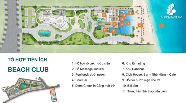 Tổ hợp tiện ích khu du lịch Hồ Tràm Complex