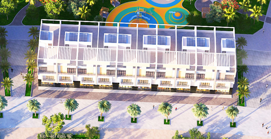 Thiết kế nhà phố thương mại Hồ Tràm Complex
